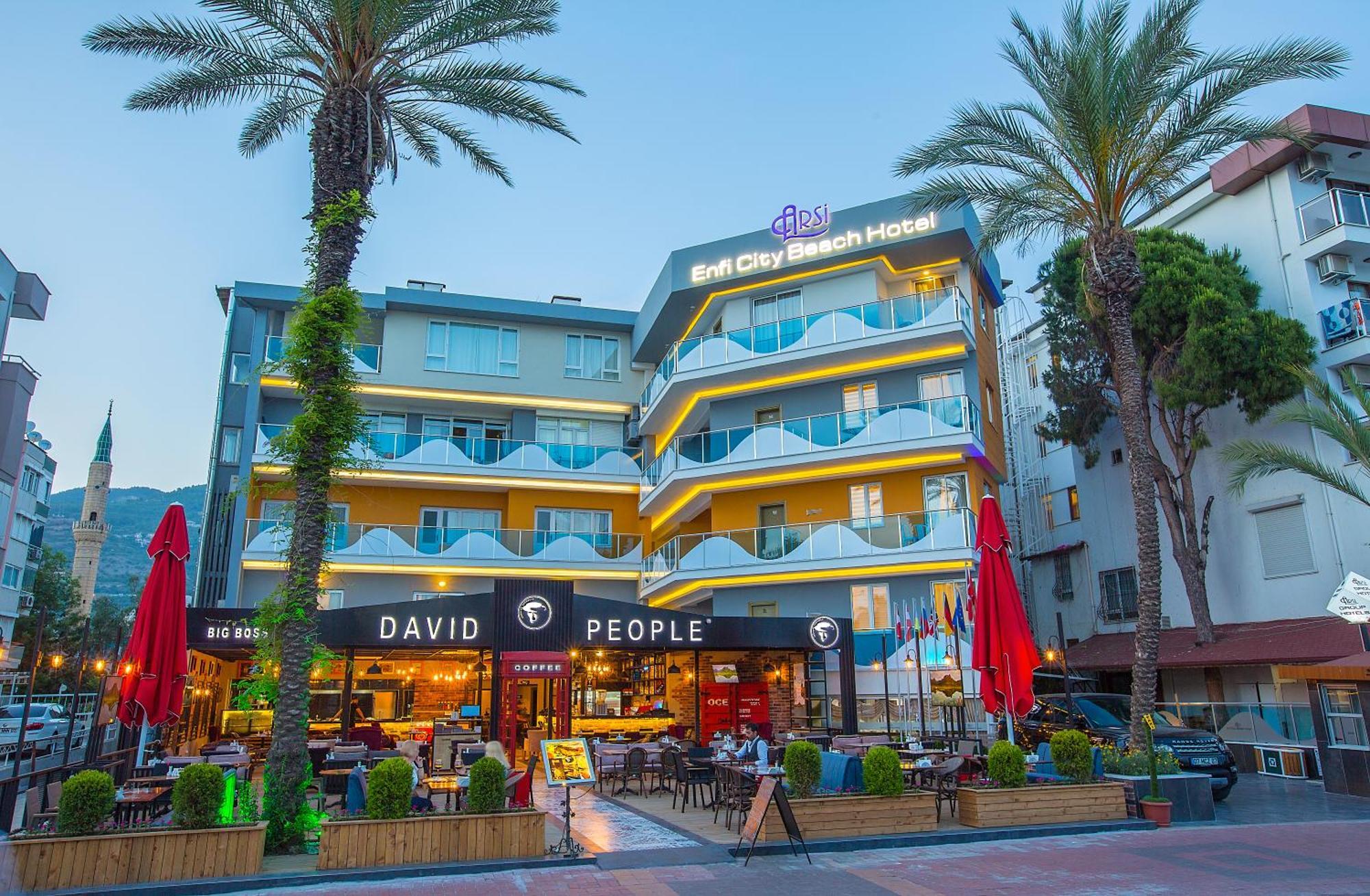 Arsi Enfi City Beach Hotel Alanya Exterior foto